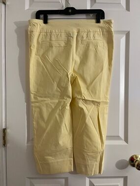 Zac & Rachel Pastel Yellow Stretch Cotton Chinos
